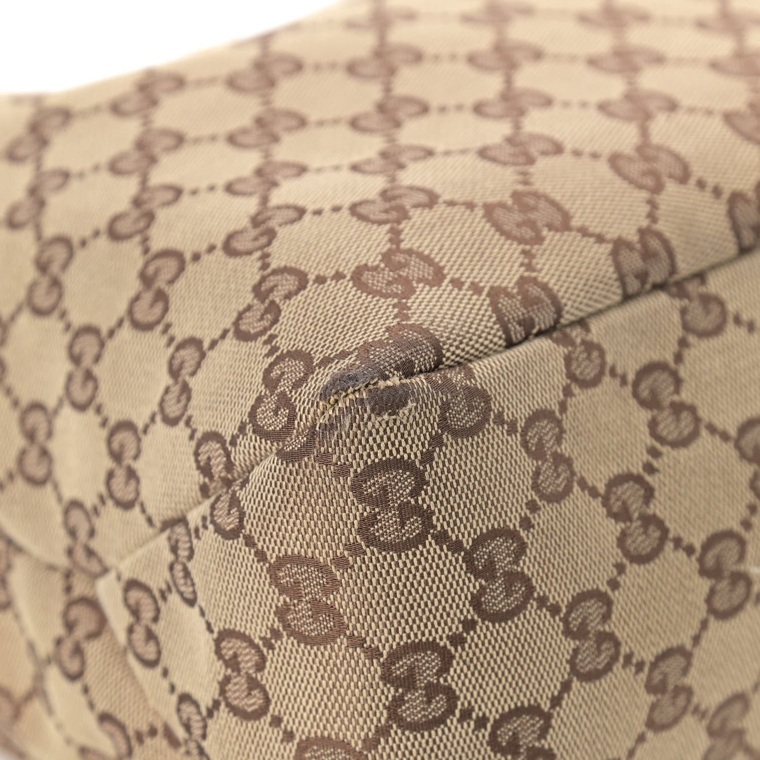 Gucci Monogram Medium Horsebit Chain Hobo Light Brown 8 of 14