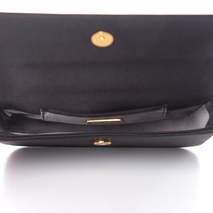 Prada Satin Strass Top Handle Clutch Black 5 of 10