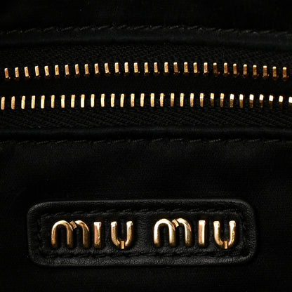 Miu Miu Calfskin Mini Arcadie Top Handle Bag Black 6 of 9