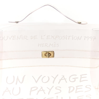 Hermes Vinyl Souvenir De L'Exposition Kelly Transparent 6 of 11