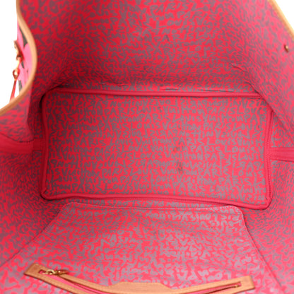 Louis Vuitton Monogram Graffiti Neverfull GM Fuchsia 5 of 10