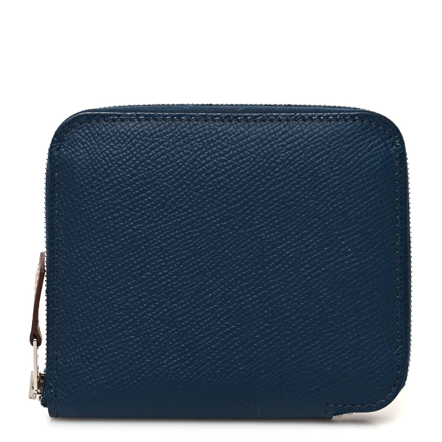 Epsom Silk'In Compact Wallet Bleu de Prusse White Navy Vert Fizz