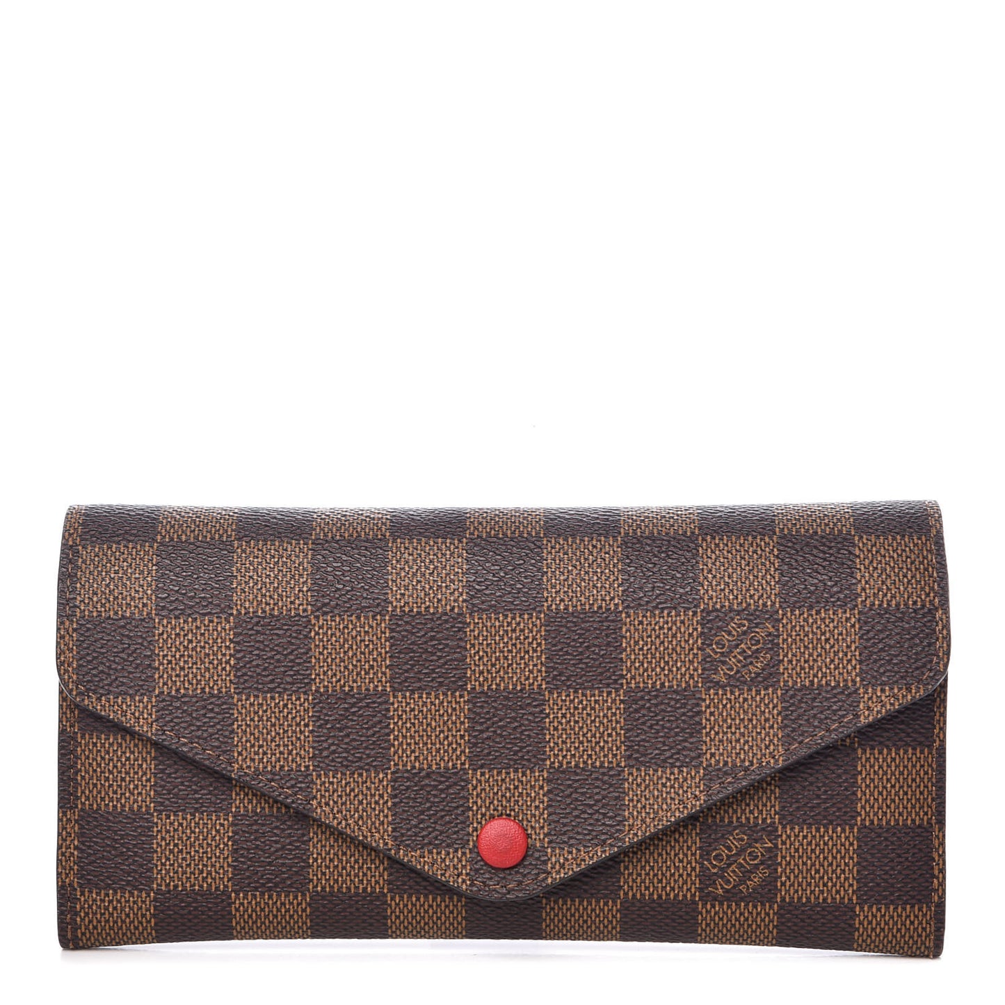 Damier Ebene Josephine Wallet Red