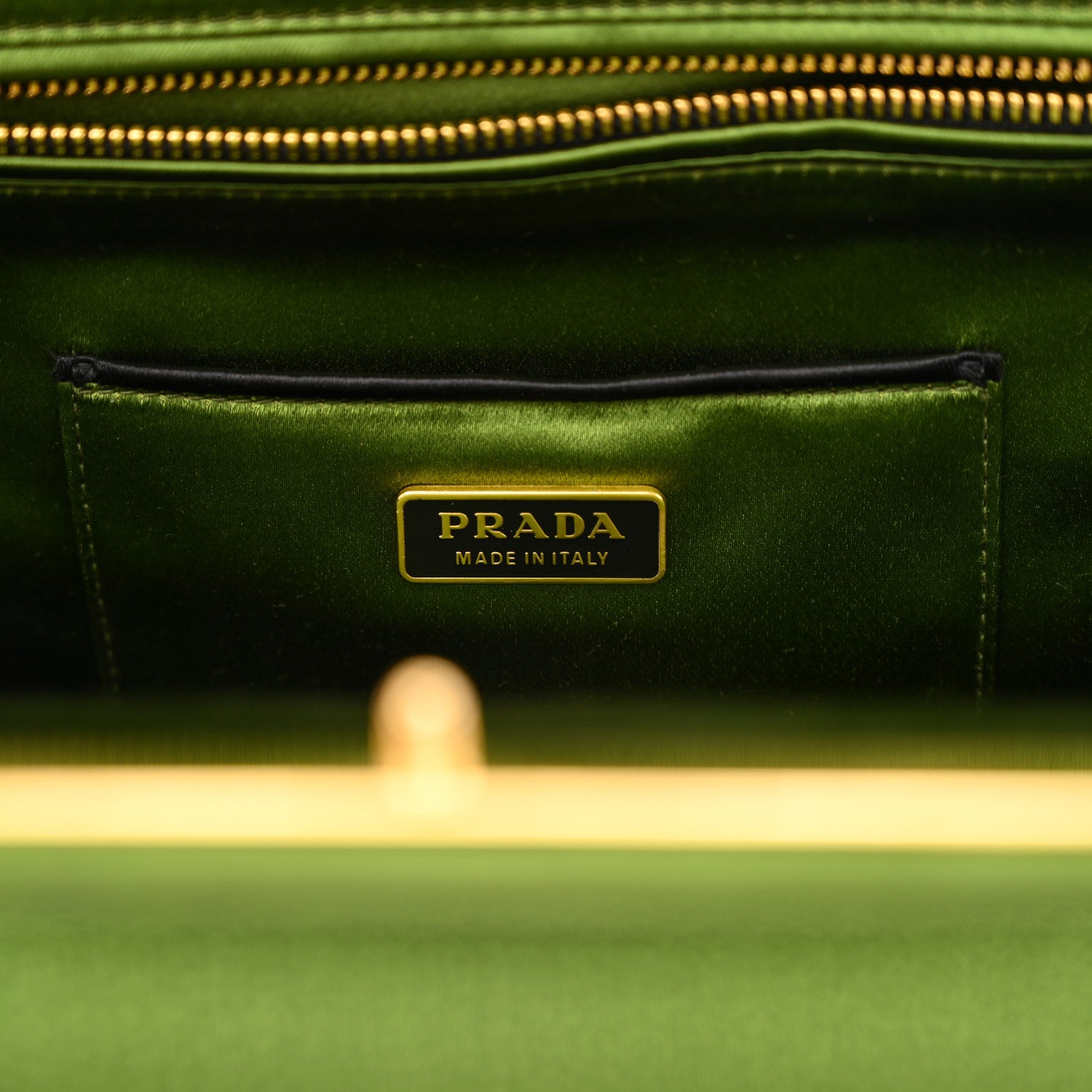 Prada Satin Framed Bag Felce 6 of 13