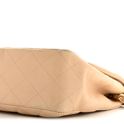 Chanel Lambskin Quilted Jumbo Single Flap Beige 10 of 14
