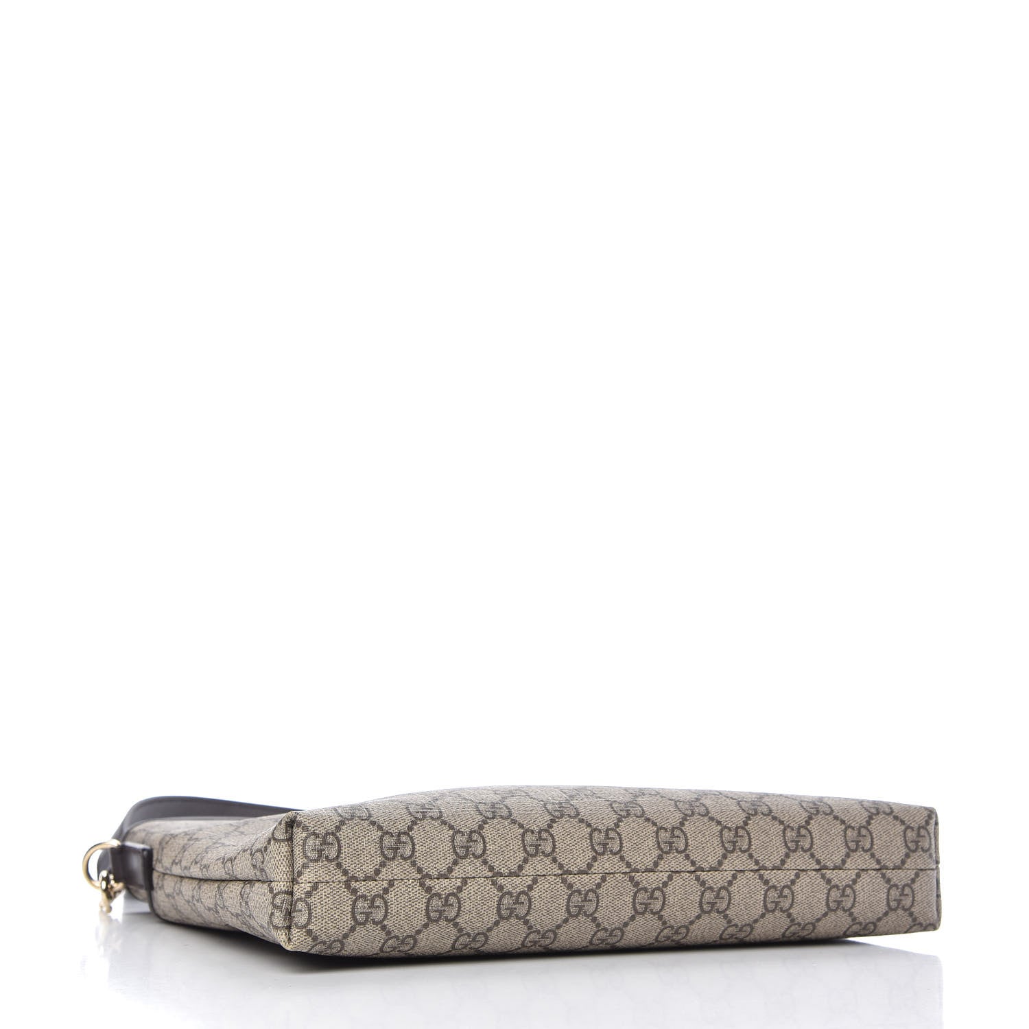 Gucci GG Plus Monogram Medium Flat Messenger Bag Dark Brown 4 of 11