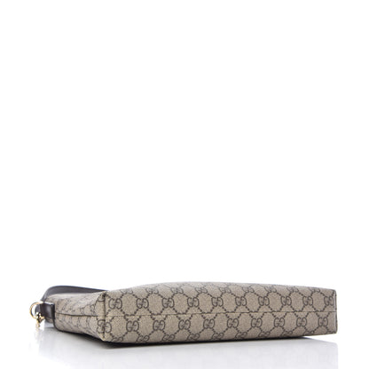 Gucci GG Plus Monogram Medium Flat Messenger Bag Dark Brown 4 of 11