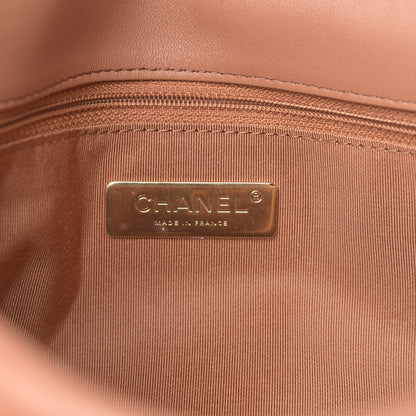 Chanel Lambskin Quilted Medium Chanel 19 Flap Brown 6 of 9
