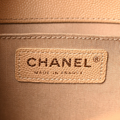 Chanel Caviar Quilted Medium Boy Flap Beige 6 of 10