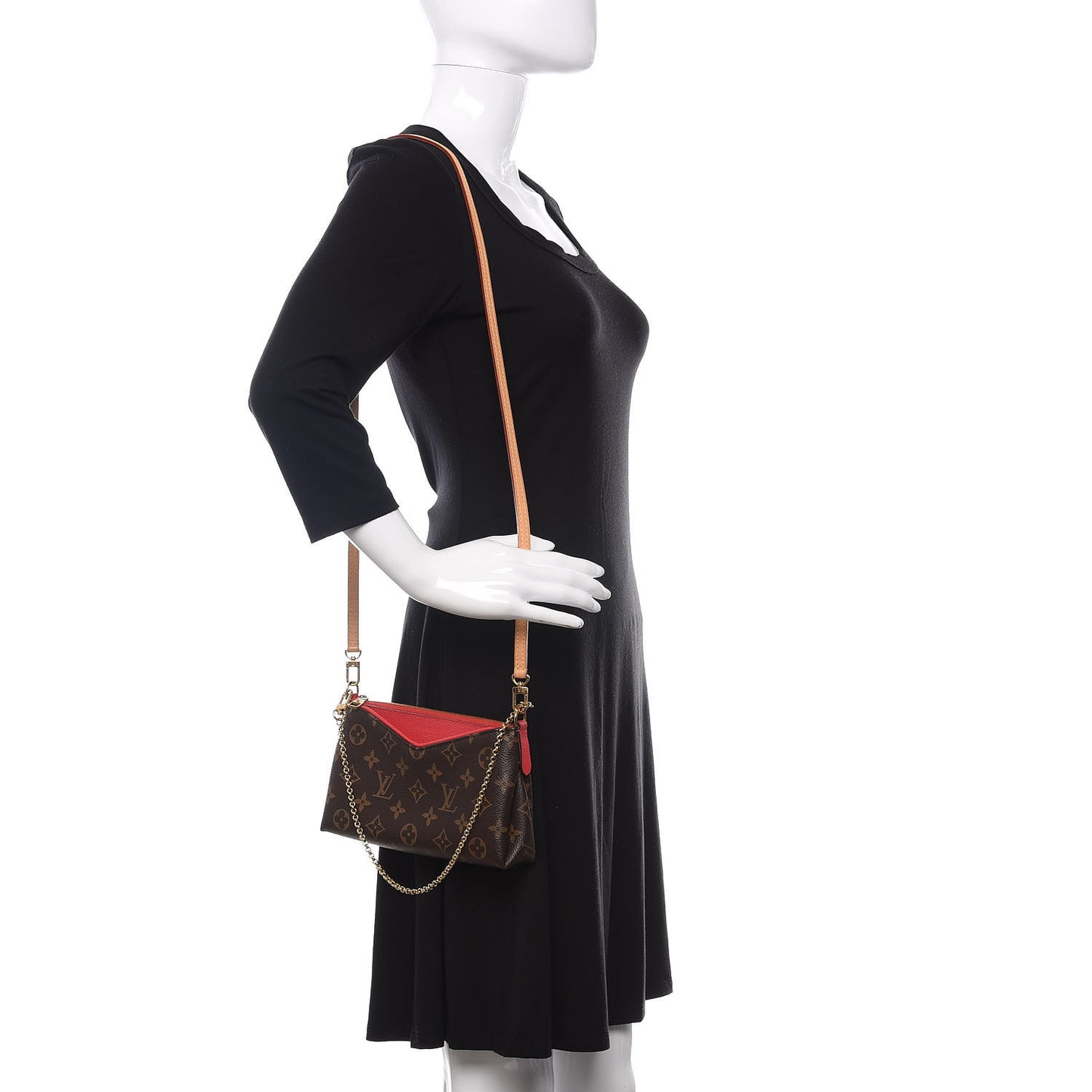 Monogram Pallas Clutch Cherry