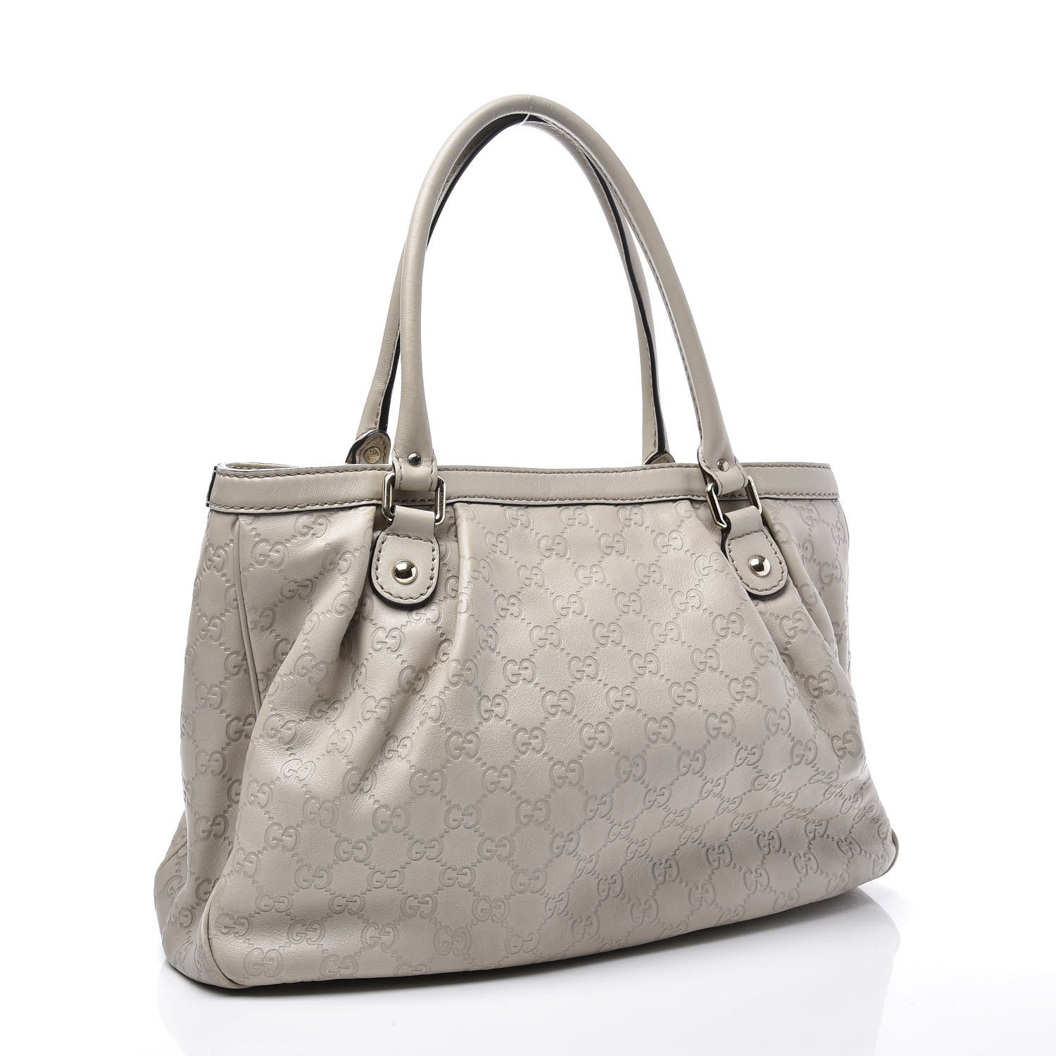 Gucci Guccissima Medium Sukey Top Handle Tote Off White 2 of 14