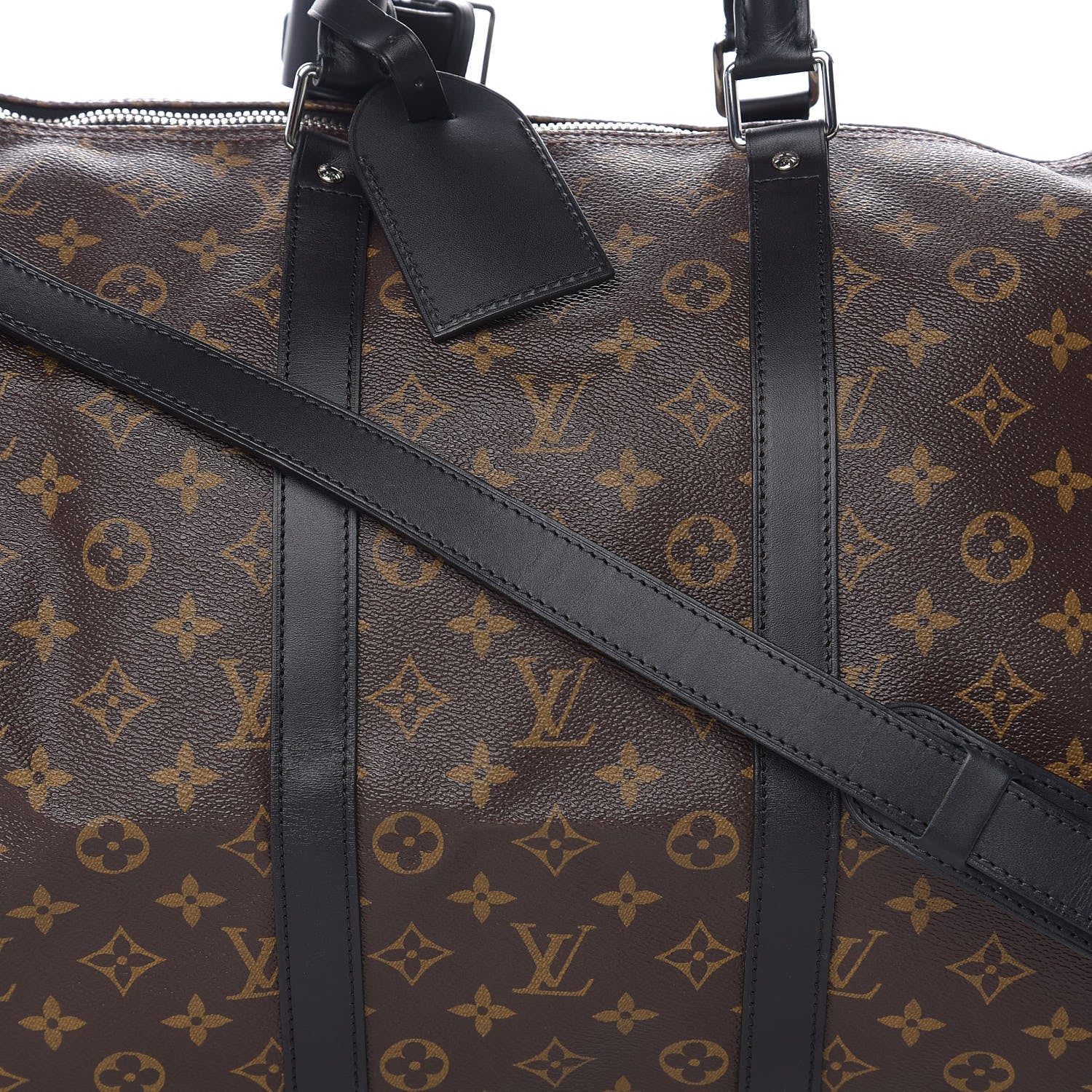 Louis Vuitton Monogram Macassar Keepall Bandouliere 55 9 of 9