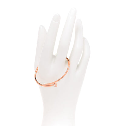 Cartier 18K Pink Gold Diamond Small Juste Un Clou Bracelet 16 2 of 5