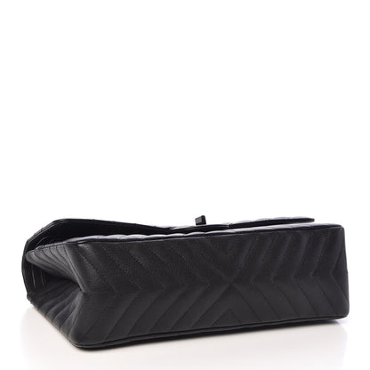 Chanel Sheepskin Chevron Quilted 2.55 Reissue 226 Flap So Black 4 of 14