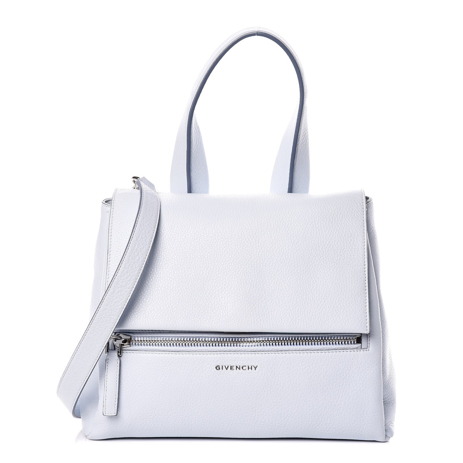 Givenchy Calfskin Small Pandora Pure Flap Bag Light Blue 1 of 15