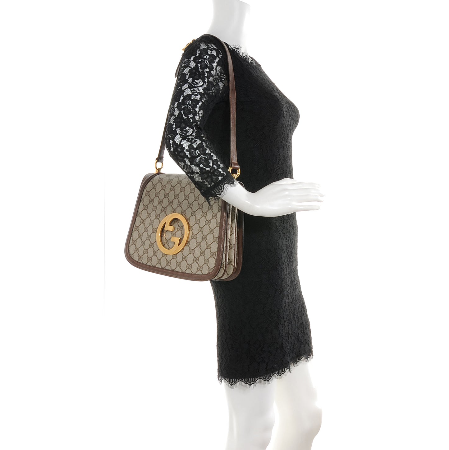Monogram GG Shoulder Bag Brown