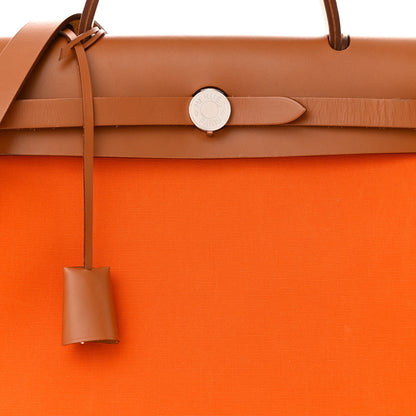 Hermes Toile Vache Hunter Herbag Zip 31 PM Orange 9 of 13