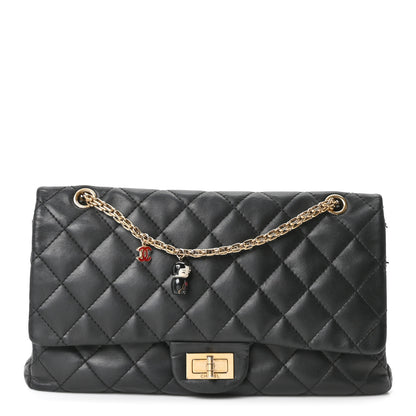 Chanel Calfskin Quilted 2.55 Paris Shanghai China Doll Reissue 227 Flap Black 1 of 9