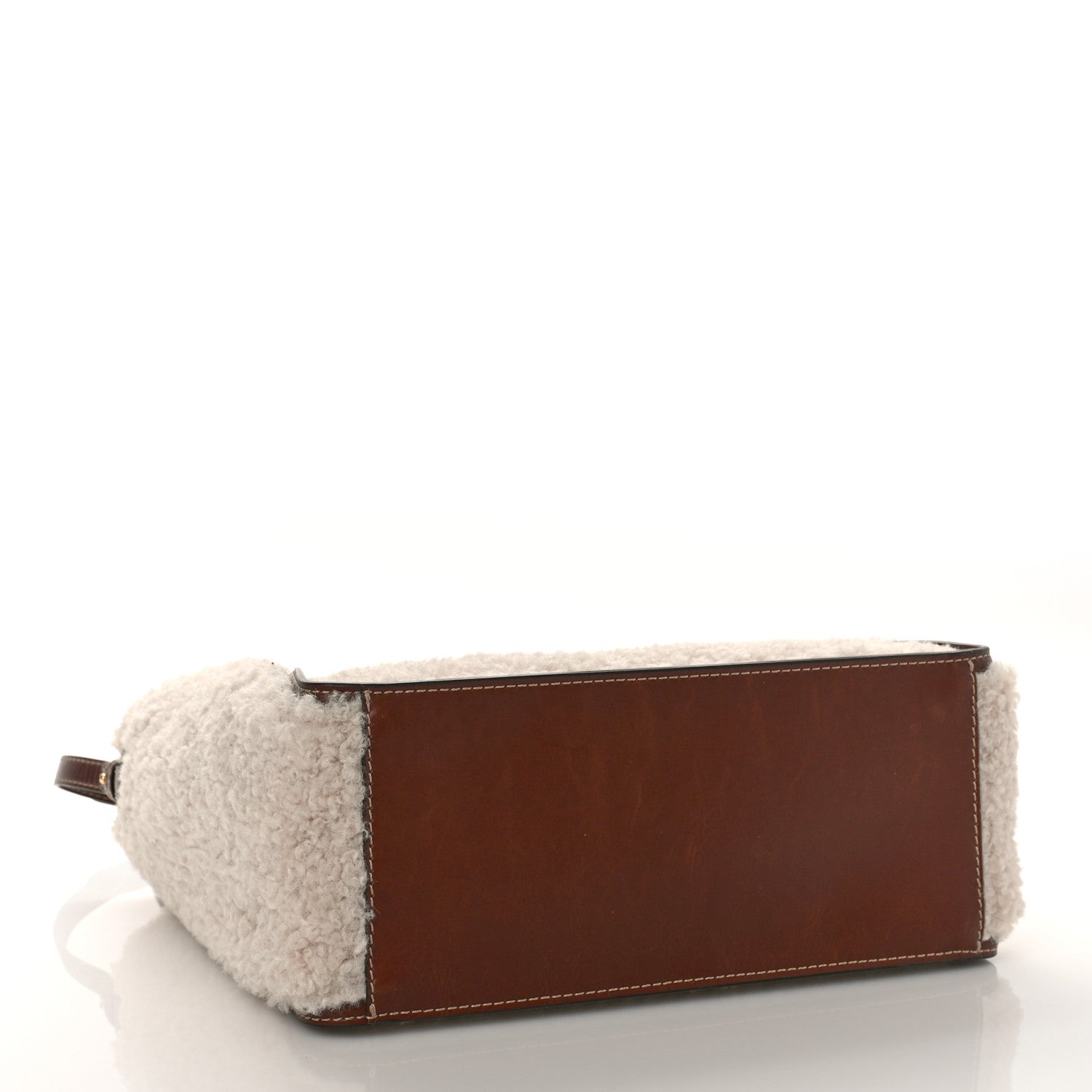 Stella McCartney Mat Eco Alter Nappa Alter Shearling Tote Oat 5 of 9