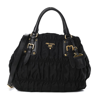 Prada Tessuto Nylon Gaufre Tote Black 1 of 10