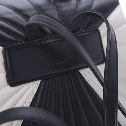 Gucci Calfskin Bamboo Trapuntata Queen Margaret Backpack Mystic White Black 7 of 11