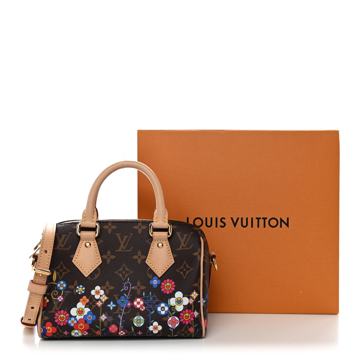 LV X TM Monogram Flowers Speedy Bandouliere 20