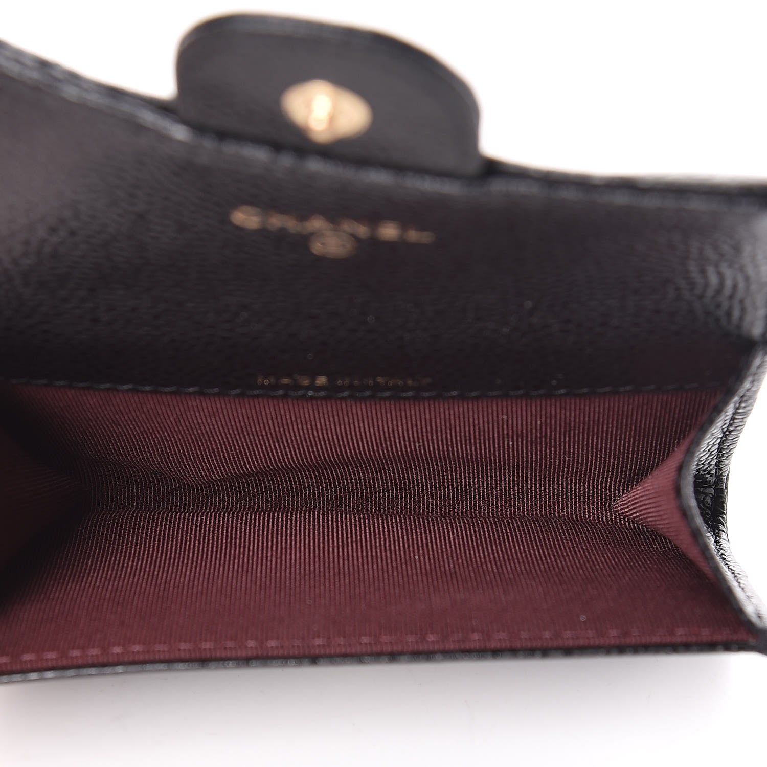 Chanel Caviar Quilted Flap Card Holder Black 5 of 9