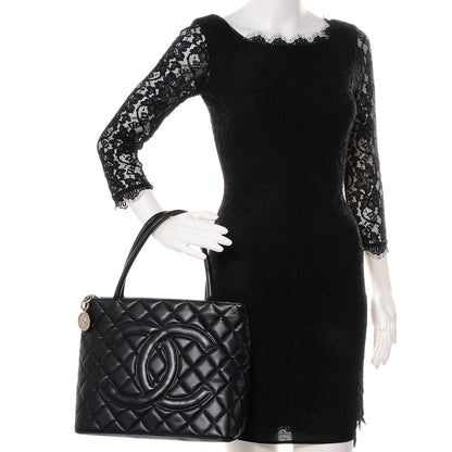 Chanel Caviar Quilted Medallion Tote Black 2 of 7