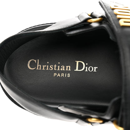 Christian Dior Lambskin Dioract 10mm Sandals 40.5 Black 7 of 8