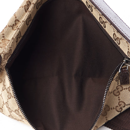 Gucci GG Monogram Double Pocket Belt Bag Dark Brown 7 of 8