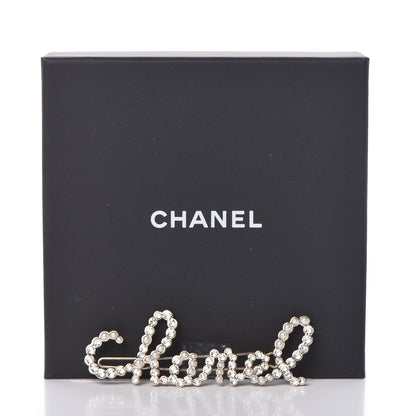 Chanel Metal Glass Swirling Pearls Hair Clip Gold 5 of 5