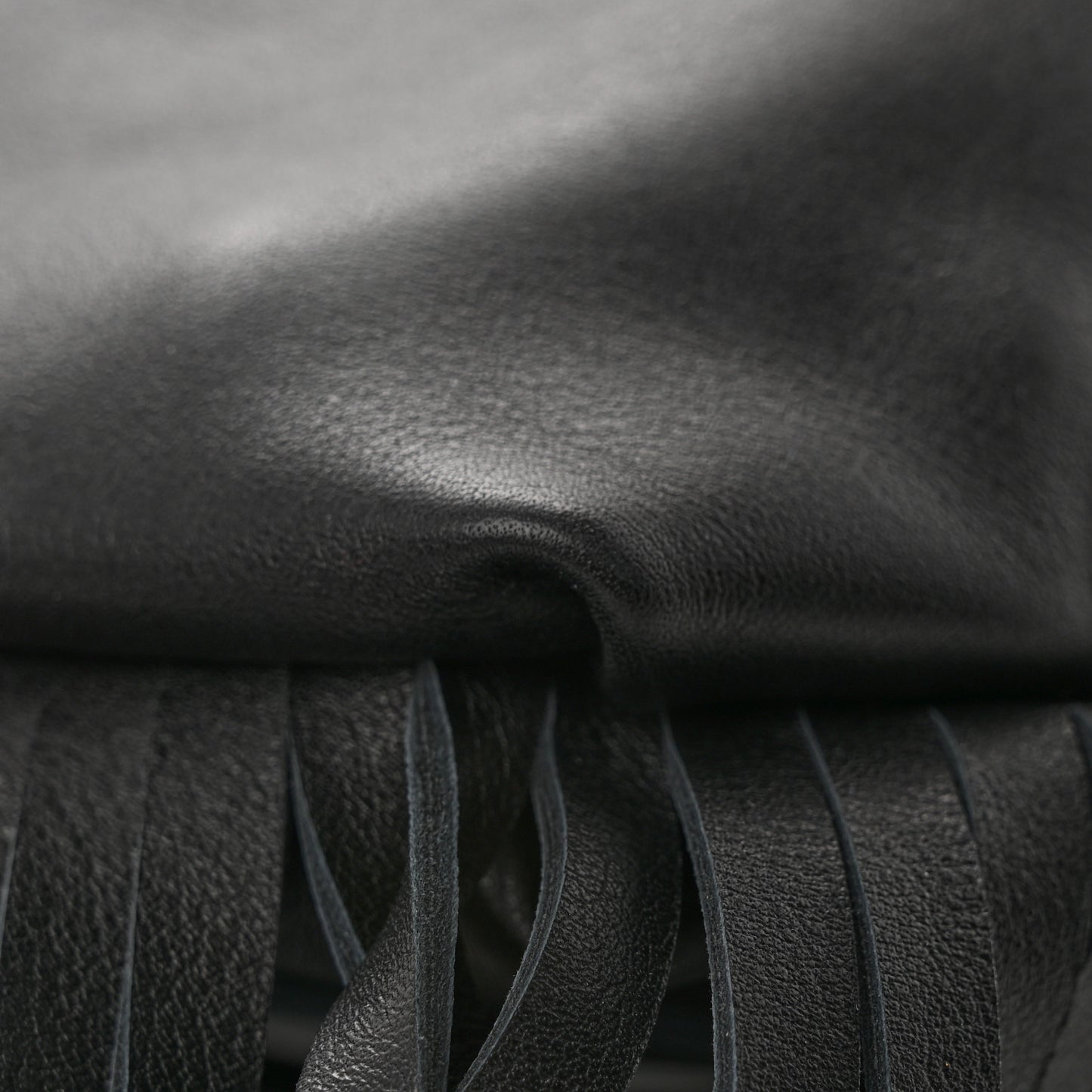 Nappa The Fringe Pouch Shoulder Bag Black