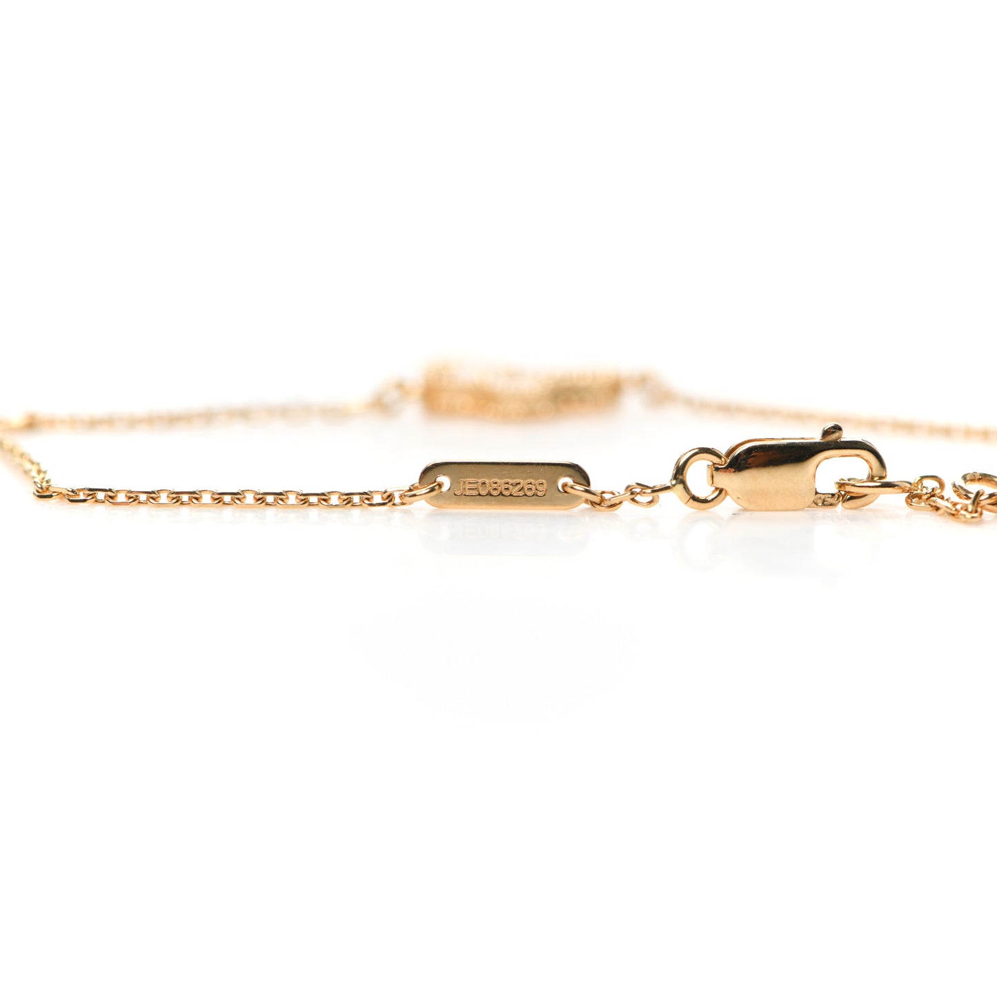 18K Yellow Gold Mother of Pearl Sweet Alhambra Butterfly Bracelet