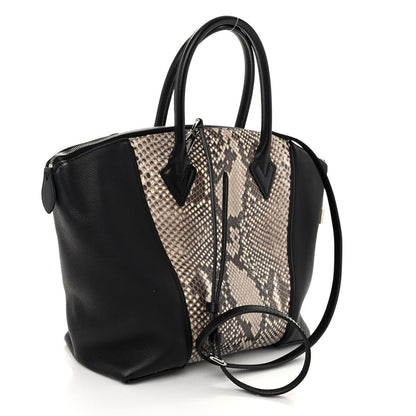 Louis Vuitton Snakeskin Soft Lockit PM Black 3 of 10