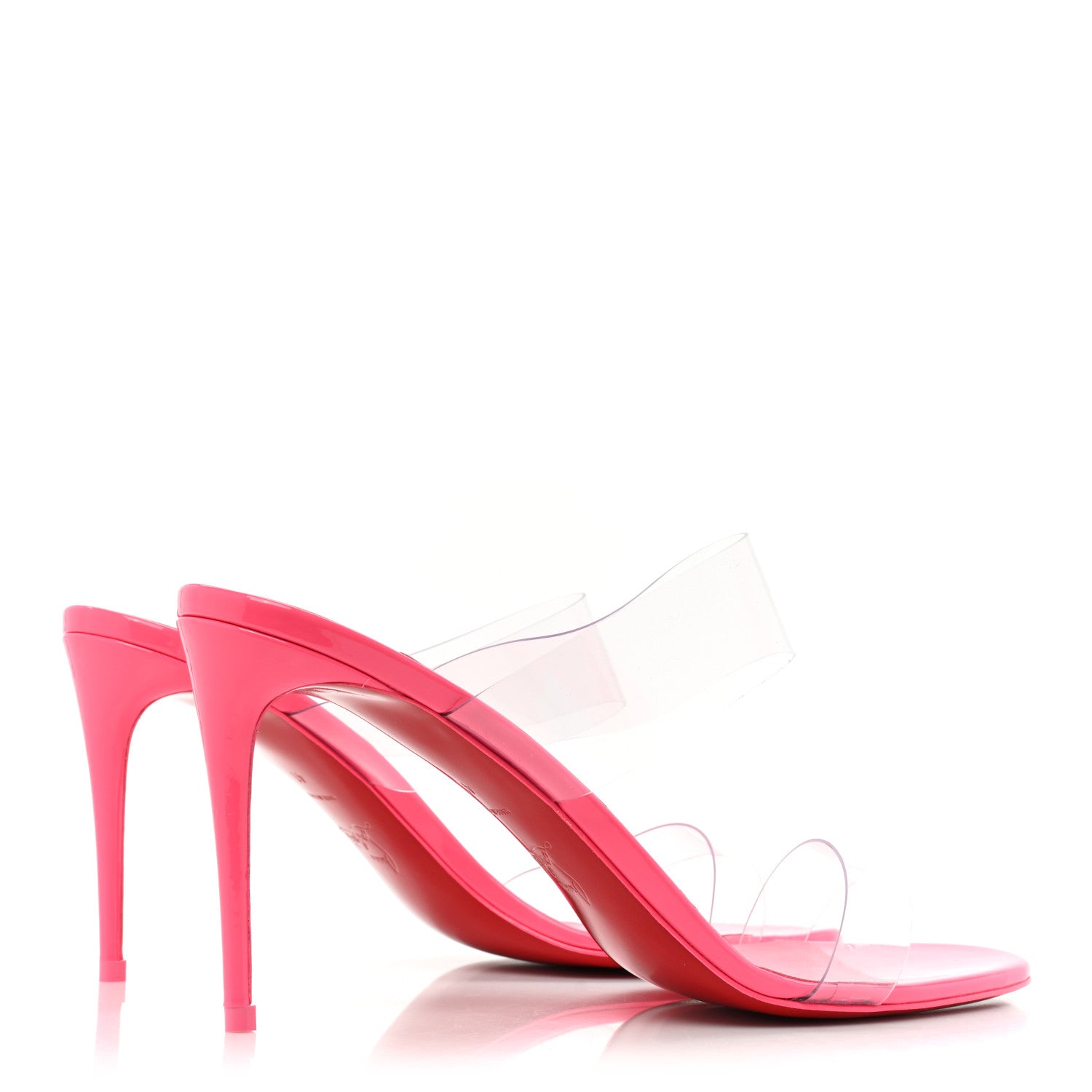 Christian Louboutin Patent PVC Just Nothing 85 Slide Sandals 41 Magnifique 4 of 12