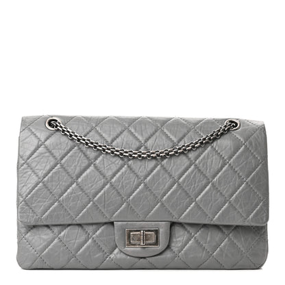 Chanel Aged Calfskin Quilted 2.55 Reissue 227 Flap Grey 1 of 9