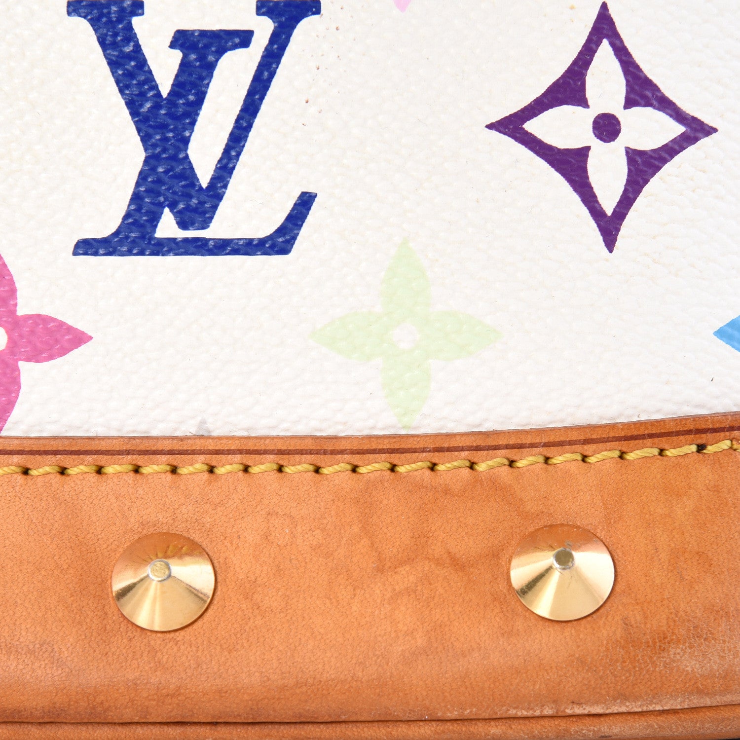 Louis Vuitton Monogram Multicolor Alma White 8 of 17