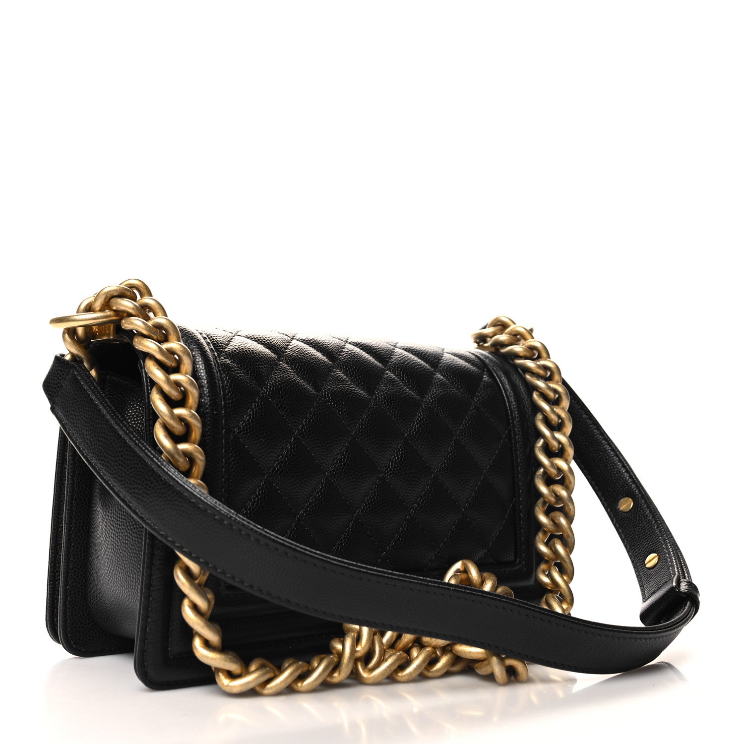 Chanel Caviar Quilted Small Boy Flap Black 3 of 10