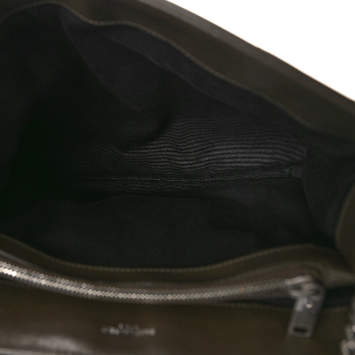 Calfskin Y Quilted Monogram Medium Loulou Chain Satchel Khaki Fonce