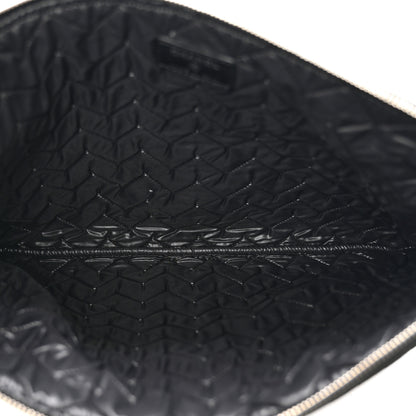 Chanel Caviar Chevron Quilted Large Cosmetic Case Black 4 of 7