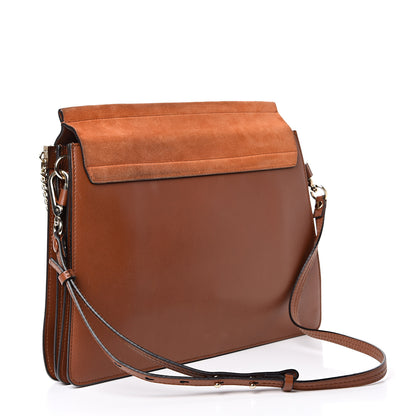 Chloe Suede Calfskin Medium Faye Shoulder Bag Tobacco 2 of 13