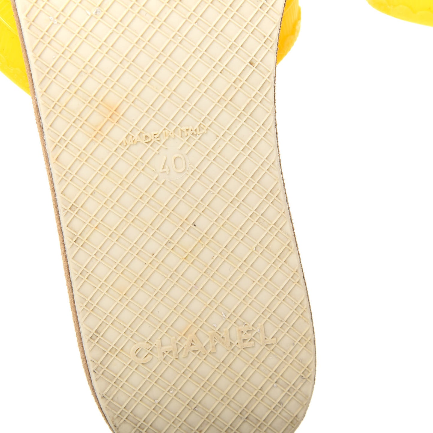 Jelly CC Thong Sandals 40 Yellow