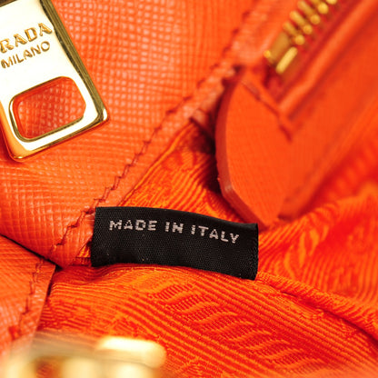 Prada Saffiano Medium Galleria Double Zip Tote Papaya 7 of 8