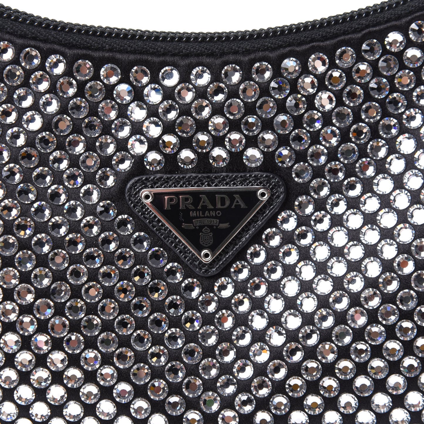 Satin Crystal Mini Re-Edition 2000 Bag Cristal