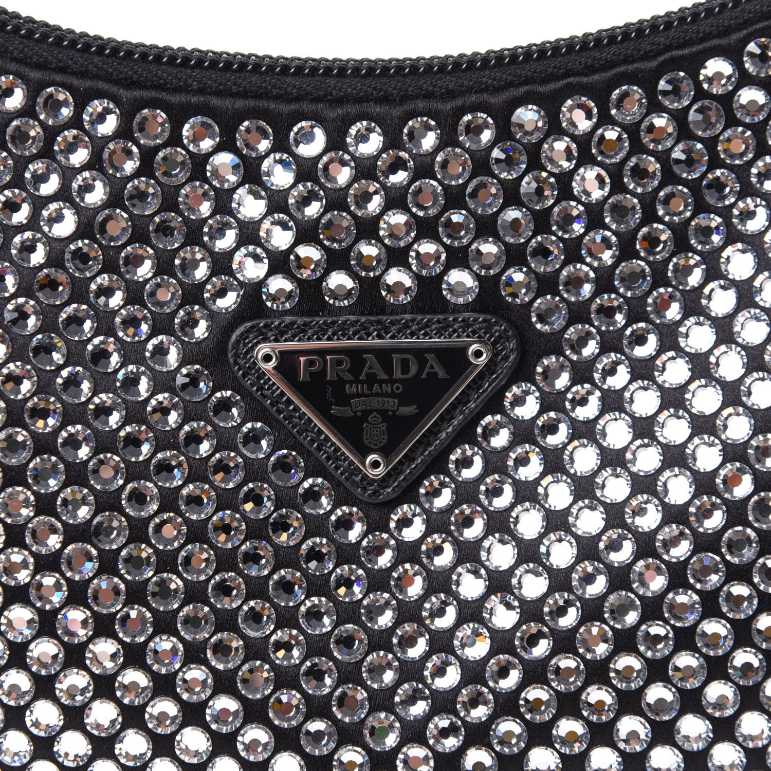 Prada Satin Crystal Mini Re-Edition 2000 Bag Cristal 8 of 12