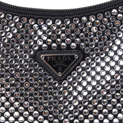 Prada Satin Crystal Mini Re-Edition 2000 Bag Cristal 8 of 12