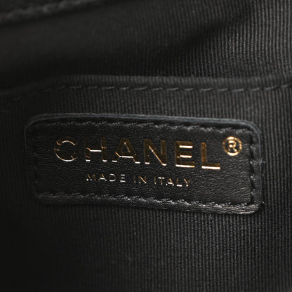 Chanel Shiny Caviar Quilted Small Duma Pockets Drawstring Backpack Black 6 of 12
