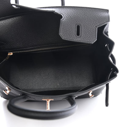 Hermes Togo Birkin 25 Black 5 of 8