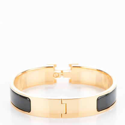 Hermes Enamel Narrow Clic Clac H Bracelet PM Black 3 of 4