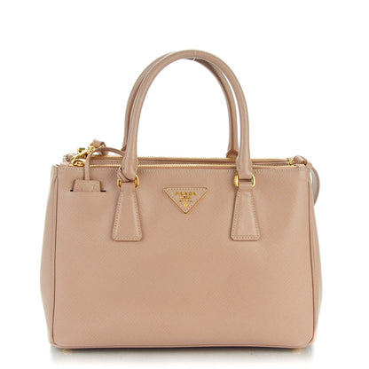 Prada Saffiano Small Galleria Double Zip Tote Cammeo 1 of 9